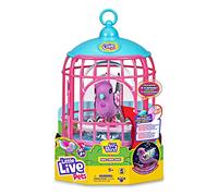 Little Live Pets - Gabbia uccelli parlanchini, animali domestici interattivi con oltre 20 suoni e reazioni, ripetere quello che dici, con scatola per riporlo, per bambini dai 5 anni, famoso (LPB15000)