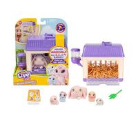 Little Live Pets Mama Surprise Minis Bunny, coniglietto di peluche che ha 2, 3 o 4 bambini casualmente, animale domestico interattivo giocattolo per bambini di +5 anni, famoso (LP304100)