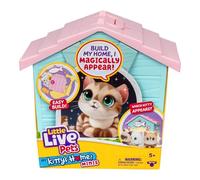 Little Live Pets My Kitty's Home - Mini set da gioco, Mystery Kitty in peluche rivela, costruisci e decora, giocattolo per animali domestici, gioco ripetuto, giocattoli per la casa dei gatti per