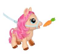 Little Live Pets My Walking Pony Twinkle - Pony interattivo con +25 suoni e reazioni, 16,7 cm, per camminare con e senza guinzaglio, spazzolalo e mangia, reagisce al tatto, dai 5 anni in su
