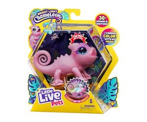 Little Live Pets - Nova The Bright Light Chameleon, giocattolo interattivo che cambia colore, oltre 30 suoni ed emozioni, tanti umori, si ripete indietro, rilevamento dei battiti (batterie incluse,