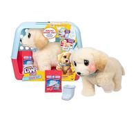 Little Live Pets Ouchies - Cooper The Retriever Cucciolo | Trasforma da ferito a guarito come un veterinario. Crea un vero cast. Cucciolo che cammina con trasportino (35 cm/13,8 pollici di altezza