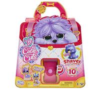 Little Live Pets | Scruff-a-Luvs Cutie Cuts! Shave, Reveal and Style, Plush Rescue Pet - Purple Puppy