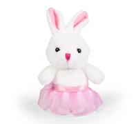 Little Living Nature Coniglietto Bianco in Tutu Peluche - Giocattolo di Stoffa per Bambini e Adulti, Giocattolo Morbido e Coccoloso