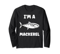 Little Mackerels Cute Fish Quote Simple I'm a Mackerel Maglia a Manica