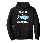Little Mackerels Cute Fish Simple Keep it Mackerel Felpa con Cappuccio