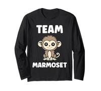 Little Marmosets Monkey Animals Funny Team Marmoset Maglia a Manica