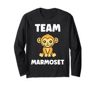 Little Marmosets Monkey Animals Funny Team Marmoset Maglia a Manica