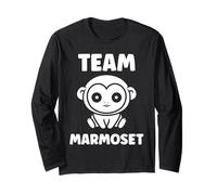 Little Marmosets Monkey Animals Funny Team Marmoset Maglia a Manica