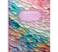 LITTLE MERMAID Radiant in Rainbow *COMPOSITION NOTEBOOK JOURNAL DIARY ART SKETCH BOOK Cottagecore Beach Pink Coral Jewelry Stained Glass Art Design ... LINE PAPER*SCHOOL OFFICE SUPPLY*Homeschool