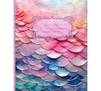 LITTLE MERMAID Radiant in Rainbow *COMPOSITION NOTEBOOK JOURNAL DIARY ART SKETCH BOOK Princess Girl Teen GIFT: WIDE RULE LINED PAPER֍SCHOOL OFFICE ... High School College Ivy League University