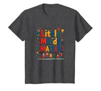 Little Minds Matter - Regalo di apprezzamento per Insegnanti di Asilo Nido Maglietta, Bambini, Grigio Scuro, 8 Anni