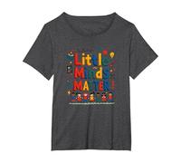 Little Minds Matter - Regalo di apprezzamento per Insegnanti di Asilo Nido Maglietta, Donna Plus-Size, Grigio Scuro, 5X