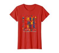Little Minds Matter - Regalo di apprezzamento per Insegnanti di Asilo Nido Maglietta, Donna, Rosso, L