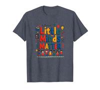 Little Minds Matter - Regalo di apprezzamento per Insegnanti di Asilo Nido Maglietta, Uomo, Pervinca, 6XL