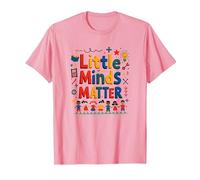 Little Minds Matter - Regalo di apprezzamento per Insegnanti di Asilo Nido Maglietta, Uomo, Rosa, L