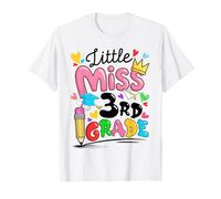 Little Miss 3rd Terzo Grado Carino Ritorno A Scuola Maglietta