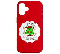 Little Miss Christmas Xmas Teacher Fall Holiday Nurse Cute Custodia per iPhone 16