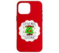Little Miss Christmas Xmas Teacher Fall Holiday Nurse Cute Custodia per iPhone 16 Pro Max