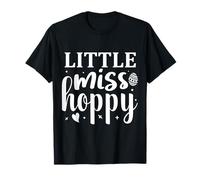 Little Miss Hoppy Easter Bunny Spring Maglietta