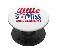 Little Miss Independent Cute 4 luglio patriottico PopSockets PopGrip Adesivo