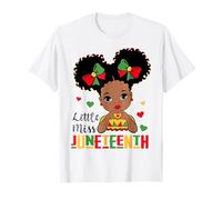 Little Miss Juneteenth Black Freedom Ragazze afroamericane Maglietta