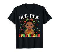 Little Miss Juneteenth - Storia Nera Radici Africane Melanina Maglietta