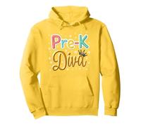 Little Miss Pre-K Diva | Principessa Prescolare Felpa con Cappuccio, Unisex per Adulti, Limone, L