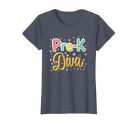Little Miss Pre-K Diva | Principessa Prescolare Maglietta, Donna, Pervinca, L