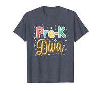 Little Miss Pre-K Diva | Principessa Prescolare Maglietta, Uomo, Pervinca, L
