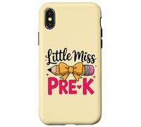 Little Miss Pre K - Fiocco per ragazze, primo giorno di PRE-K Custodia per iPhone X/XS