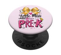 Little Miss Pre K - Fiocco per ragazze, primo giorno di PRE-K PopSockets PopGrip Adesivo