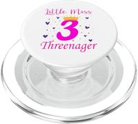 Little Miss Threenager 3° compleanno per bambini PopSockets PopGrip per MagSafe