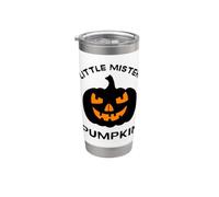 Little Mister - Costume da zucca di Halloween, divertente, per ragazzi e ragazzi Bicchiere termico in acciaio inox doppia parete