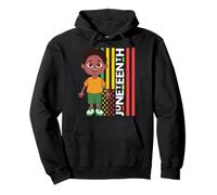Little Mister Juneteenth Prince Black Boy Melanin Son Bruh Felpa con Cappuccio