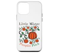 Little Mister Pumpkin Patch Autunno Ringraziamento Pumpkins Boys Custodia per iPhone 12 mini