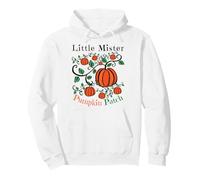 Little Mister Pumpkin Patch Autunno Ringraziamento Pumpkins Boys Felpa con Cappuccio