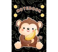 Little Monkey Notebook: Daily Journal, 6"x9" size, 120 pages, Cute Design for Animal Lovers