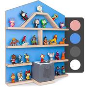 Little Moonshine Scaffale per Tonie Box e Tonies [L'originale] - Scaffale magnetico da parete per fino a 52 Tonies - Adatto per Toniebox (Blue)