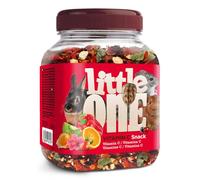 Little One Vitamin C Snack | 160 g | Mangime complementare per roditori e conigli nani | Composto da un mix di bacche, frutta e verdura | Contiene vitamina C