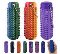 Little Ouchies - Giocattolo antistress per adulti, tascabile, con impugnatura appuntita e portachiavi stimolante, stampato in 3D, ciondolo a forma di chiave appuntita per alleviare l'ansia e lo stress