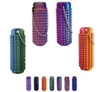 Little Ouchies - Giocattolo antistress per adulti, tascabile, con impugnatura appuntita e portachiavi stimolante, con ciondolo a forma di chiave appuntita stampata in 3D, per alleviare l'ansia e lo