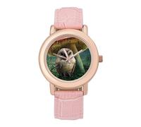 Little Owl and Mushroom - Orologio da polso da donna, alla moda, con cinturino a scelta, regalo per compleanni, San Valentino, Stile:, regular, MHXYZHW