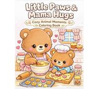 Little Paws & Mama Hugs: Cozy Animal Moments Coloring Book