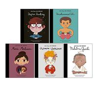 Little People Big Dreams Series 5 Collection Books Set Book 21 To 25 (Stephen Hawking, Muhammad Ali, Maria Montessori, Vivienne Westwood, Mahatma Gandhi)