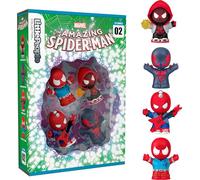 Little People Collector Marvel Spider-Man: Issue 2 Set | Miles Morales, Scarlet Spider, Spider-Man 2099, Spider-Punk, figure da collezione in scatola di esposizione, per fan, JKR66