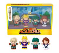 Little People Collector - My Hero Academia, set in edizione speciale ispirato alla serie anime, 4 personaggi e confezione da esposizione, giocattolo per bambini, 8+ anni, JFC79