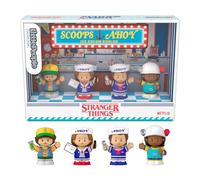 Little People Collector - Stranger Things: Truppa dei Coni, set in Edizione Speciale ispirato alla serie Netflix, 4 personaggi e confezione da esposizione, giocattolo da collezione, 13+ anni, HVG76