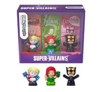Little People Collector - Super Criminali DC, set in edizione speciale con personaggi Harley Quinn con la mazza da baseball, Catwoman e Poison Ivy con Frank la Pianta, 17+ anni, JKR80