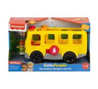 Little People Scuolabus Sempre con Te, veicolo giocattolo a spinta, con musica, per bambini 12+mesi